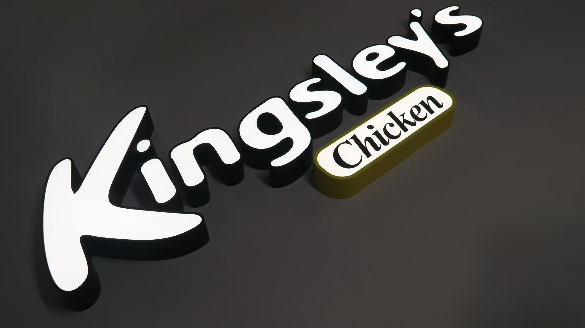 Durable Front Lit Trim Cap Illuminated Letter Signs for Business